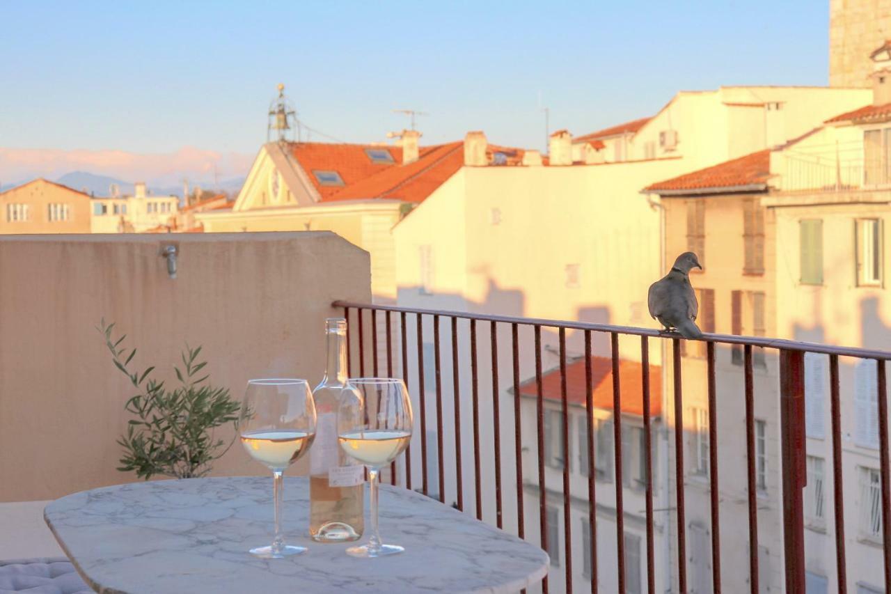 Clt - Unique Duplex & Terrace On The Provencal Market 昂蒂布 外观 照片